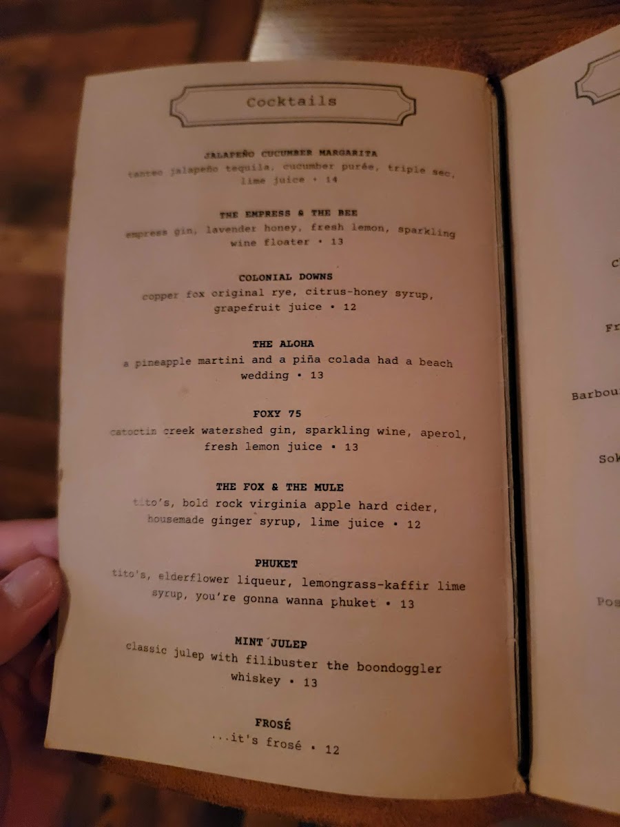 Menu The Lost Fox-8